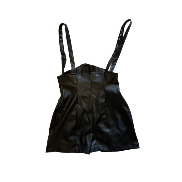 Sodah The Label Black Leather Romper - Size 12 - Picture 1 of 3